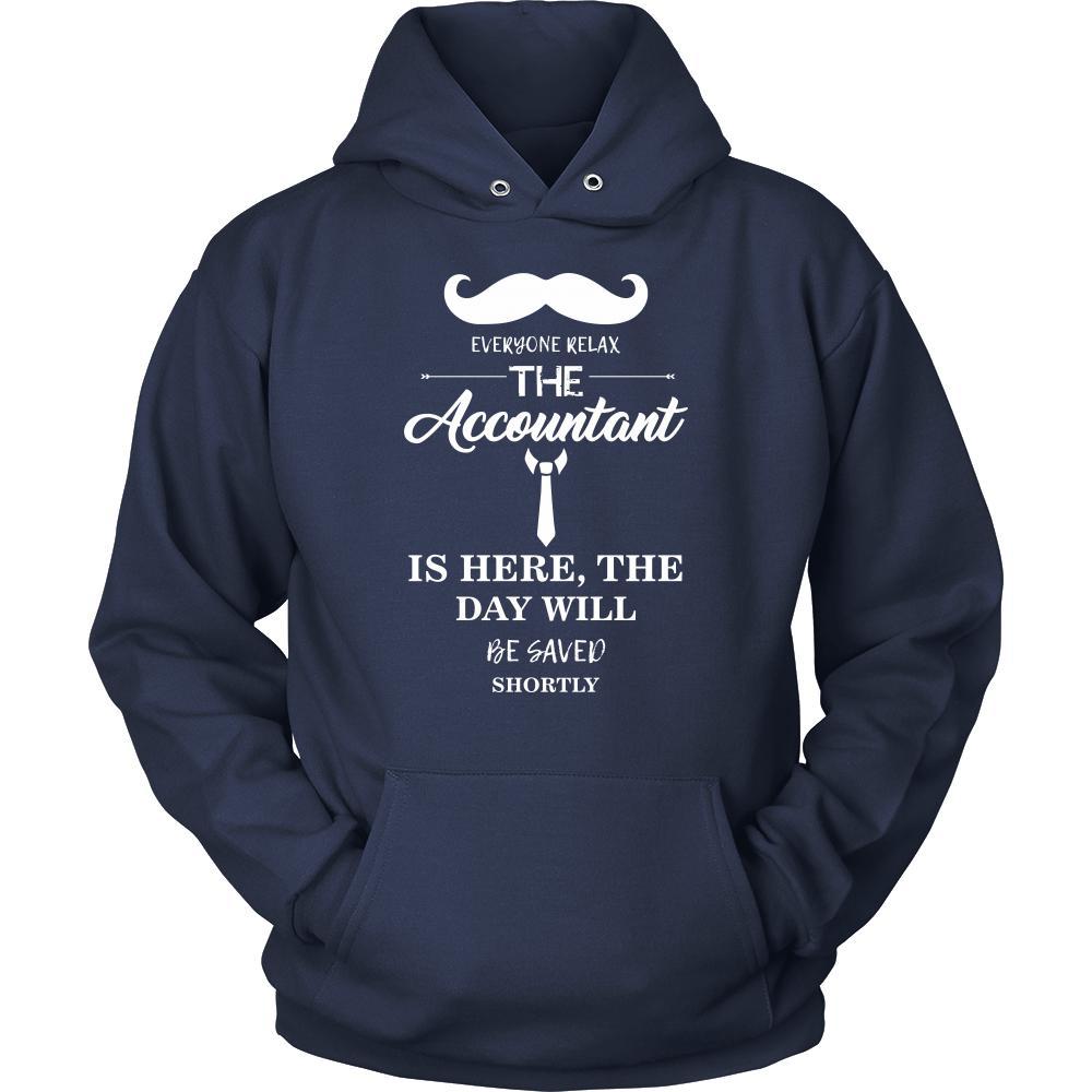 Accountant Shirt - Everyone relax the Accountant is here, the day will be save shortly - Profession Gift-T-shirt-Teelime | shirts-hoodies-mugs