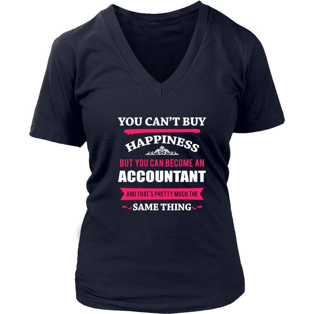 Accountant Shirt - You can't buy happiness but you can become a Accountant and that's pretty much the same thing Profession-T-shirt-Teelime | shirts-hoodies-mugs