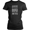 Accountant T Shirt - Accountant because Badass mother f*cker is not an official job title-T-shirt-Teelime | shirts-hoodies-mugs