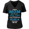 Accountant T Shirt - Accountant Mom full time multitasking ninja-T-shirt-Teelime | shirts-hoodies-mugs