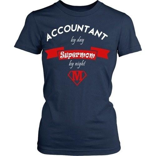 Accountant T Shirt - Accountant supermom-T-shirt-Teelime | shirts-hoodies-mugs