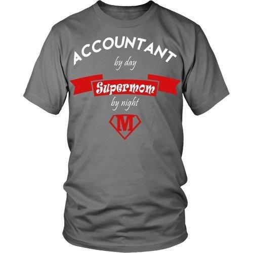 Accountant T Shirt - Accountant supermom-T-shirt-Teelime | shirts-hoodies-mugs