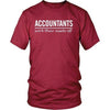 Accountant T Shirt - Accountants work their assets off-T-shirt-Teelime | shirts-hoodies-mugs