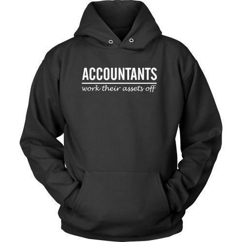 Accountant T Shirt - Accountants work their assets off-T-shirt-Teelime | shirts-hoodies-mugs