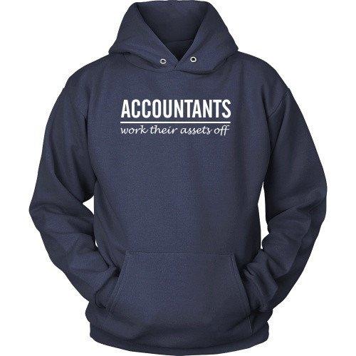 Accountant T Shirt - Accountants work their assets off-T-shirt-Teelime | shirts-hoodies-mugs