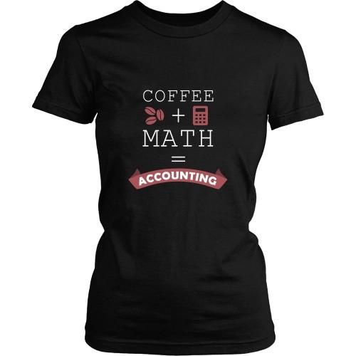 Accountant T Shirt - Coffee + Math = Accounting-T-shirt-Teelime | shirts-hoodies-mugs
