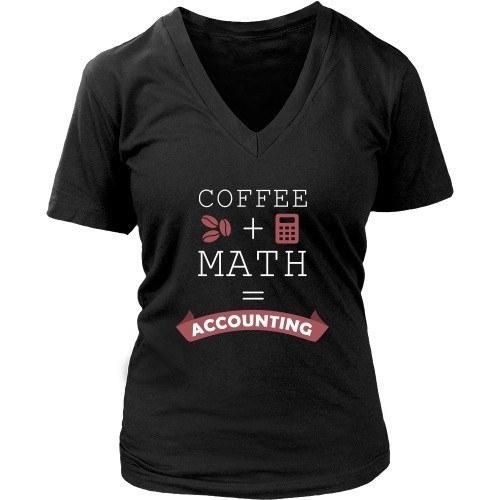 Accountant T Shirt - Coffee + Math = Accounting-T-shirt-Teelime | shirts-hoodies-mugs