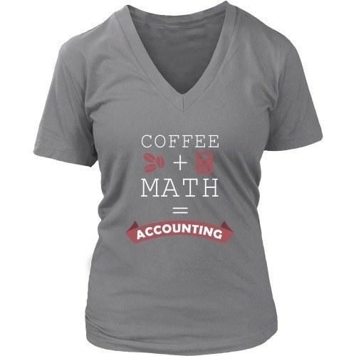 Accountant T Shirt - Coffee + Math = Accounting-T-shirt-Teelime | shirts-hoodies-mugs