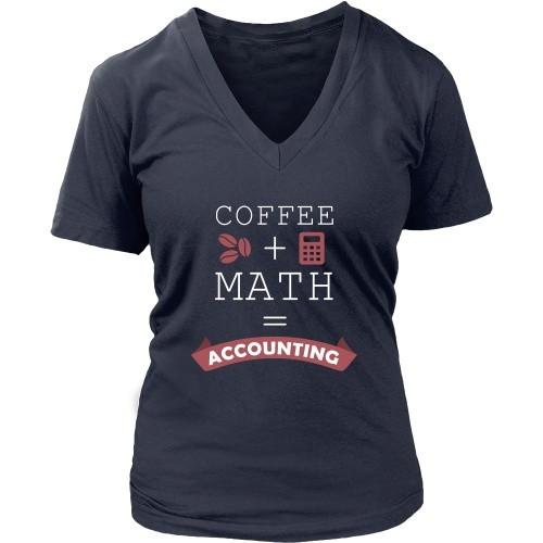 Accountant T Shirt - Coffee + Math = Accounting-T-shirt-Teelime | shirts-hoodies-mugs