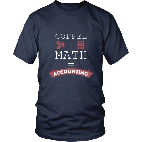 Accountant T Shirt - Coffee + Math = Accounting-T-shirt-Teelime | shirts-hoodies-mugs