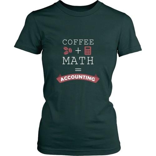 Accountant T Shirt - Coffee + Math = Accounting-T-shirt-Teelime | shirts-hoodies-mugs