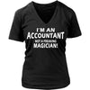 Accountant T Shirt - I'm Accountant not a freaking magician!-T-shirt-Teelime | shirts-hoodies-mugs