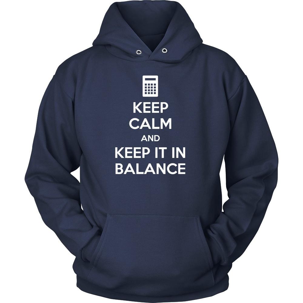 Accountant T Shirt - Keep Calm and Keep It In Balance-T-shirt-Teelime | shirts-hoodies-mugs