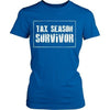 Accountant T Shirt - Tax season survivor-T-shirt-Teelime | shirts-hoodies-mugs