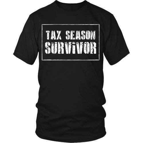 Accountant T Shirt - Tax season survivor-T-shirt-Teelime | shirts-hoodies-mugs