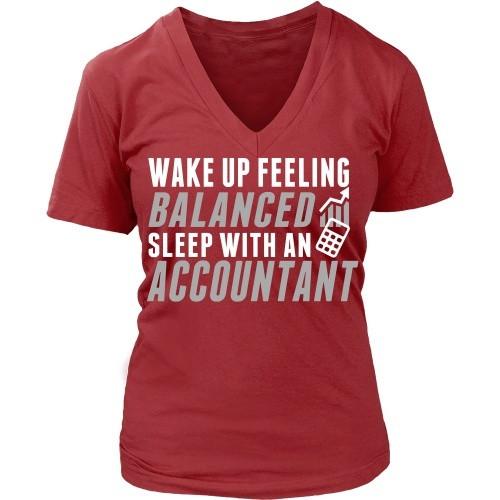 Accountant T Shirt - Wake up feeling balanced sleep with an Accountant-T-shirt-Teelime | shirts-hoodies-mugs