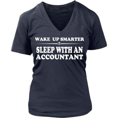 Accountant T Shirt - Wake up smarter sleep with an Accountant-T-shirt-Teelime | shirts-hoodies-mugs