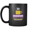 Accounting Accountant powered by coffee 11oz Black Mug-Drinkware-Teelime | shirts-hoodies-mugs