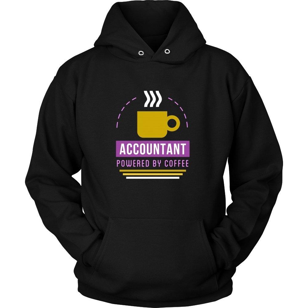 Accounting T Shirt - Accountant Powered by Coffee-T-shirt-Teelime | shirts-hoodies-mugs