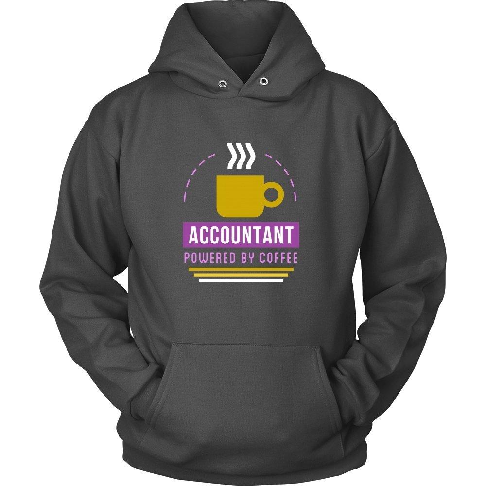 Accounting T Shirt - Accountant Powered by Coffee-T-shirt-Teelime | shirts-hoodies-mugs