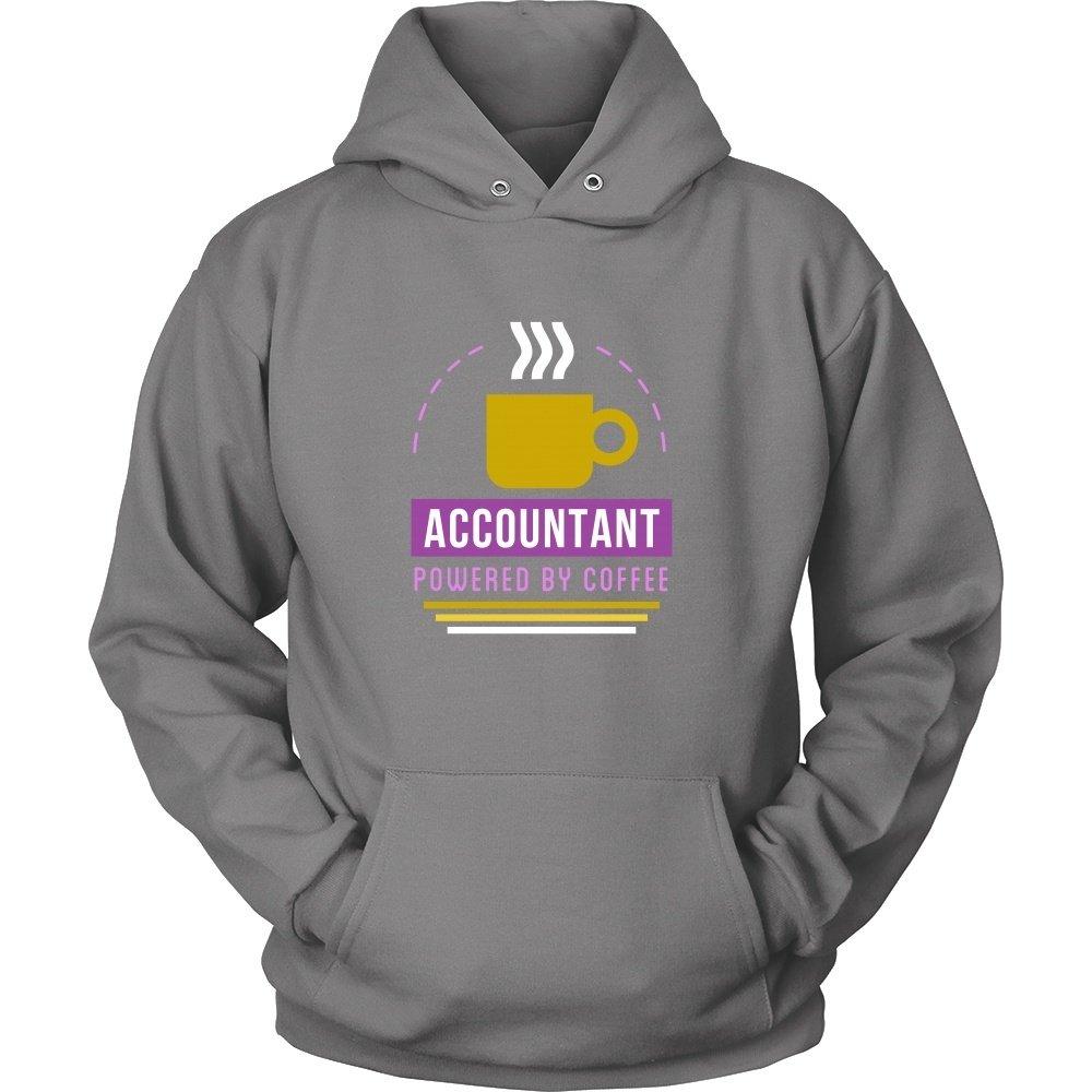 Accounting T Shirt - Accountant Powered by Coffee-T-shirt-Teelime | shirts-hoodies-mugs