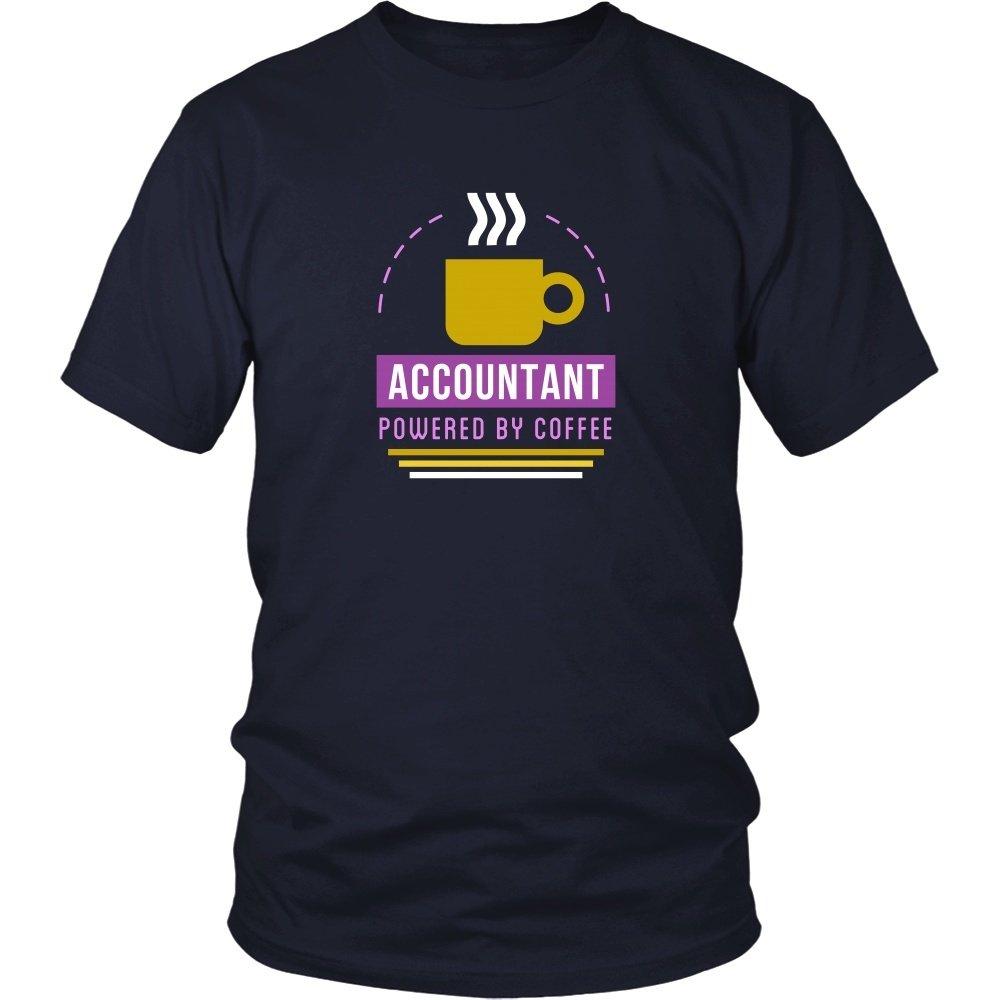 Accounting T Shirt - Accountant Powered by Coffee