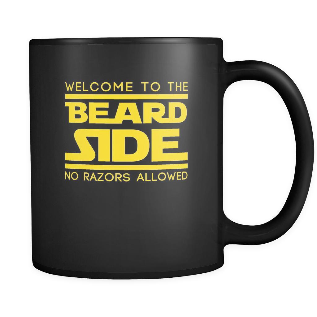 Accounting Welcome to the beard side no razors allowed 11oz Black Mug-Drinkware-Teelime | shirts-hoodies-mugs