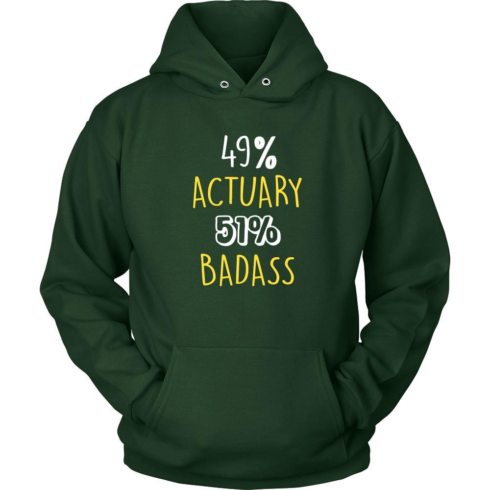 Actuary Shirt - 49% Actuary 51% Badass Profession-T-shirt-Teelime | shirts-hoodies-mugs