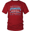 Aircraft Mechanic Shirt - I'm a tattooed aircraft mechanic, just like a normal aircraft mechanic, except much cooler - Profession Gift-T-shirt-Teelime | shirts-hoodies-mugs