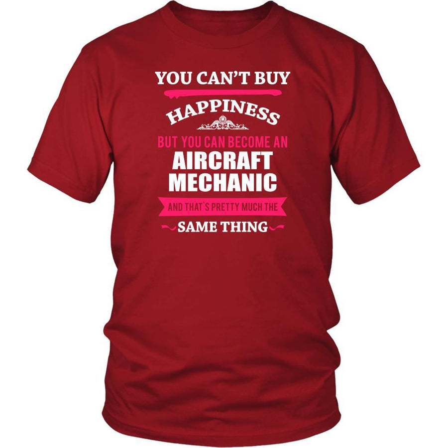 Aircraft Mechanic Shirt - You can't buy happiness but you can become a Aircraft Mechanic and that's pretty much the same thing Profession-T-shirt-Teelime | shirts-hoodies-mugs