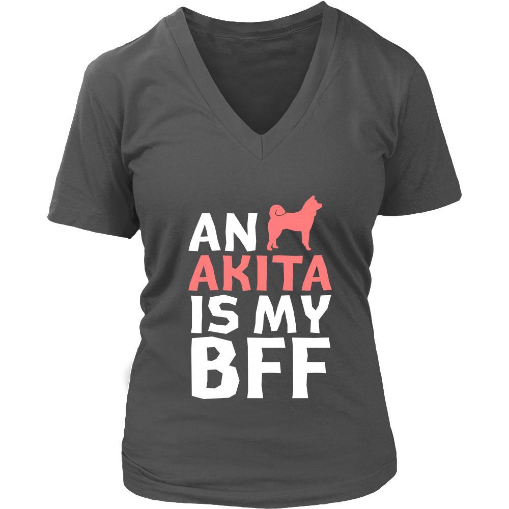 Akita Shirt - an Akita is my bff- Dog Lover Gift-T-shirt-Teelime | shirts-hoodies-mugs