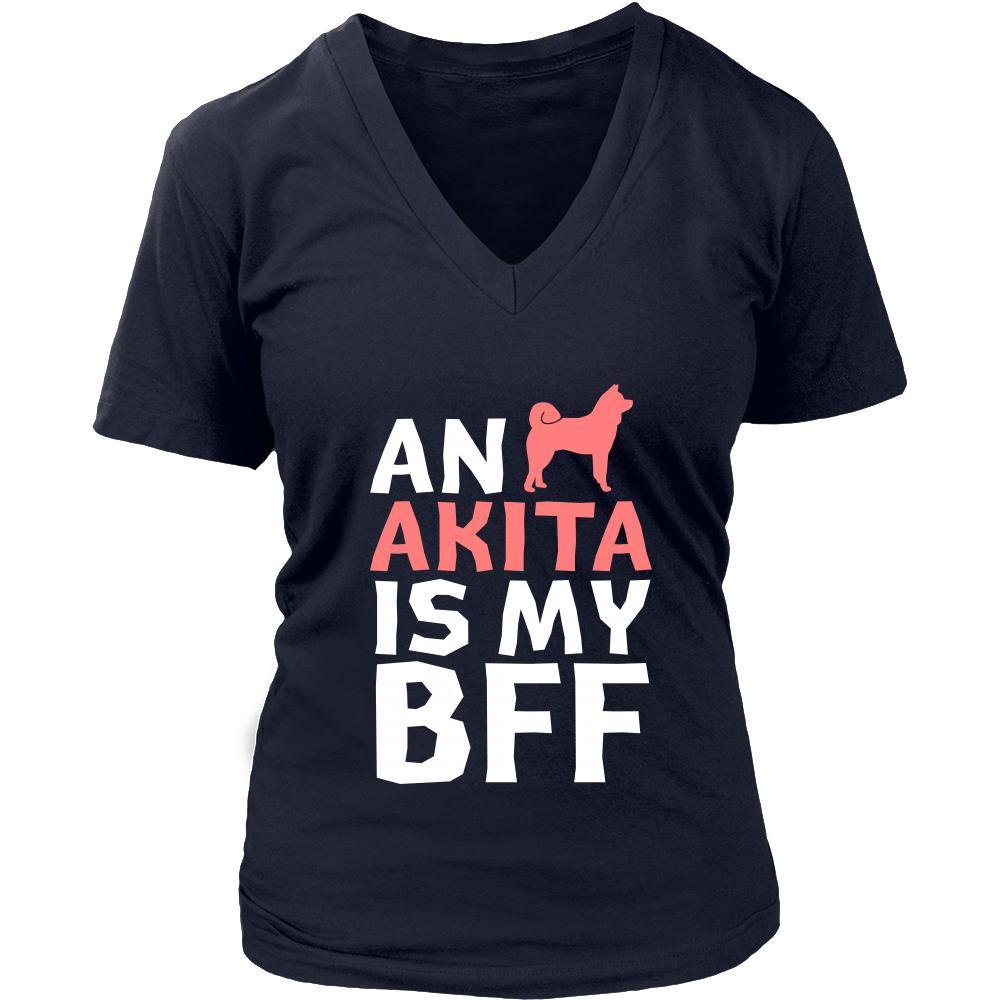 Akita Shirt - an Akita is my bff- Dog Lover Gift-T-shirt-Teelime | shirts-hoodies-mugs