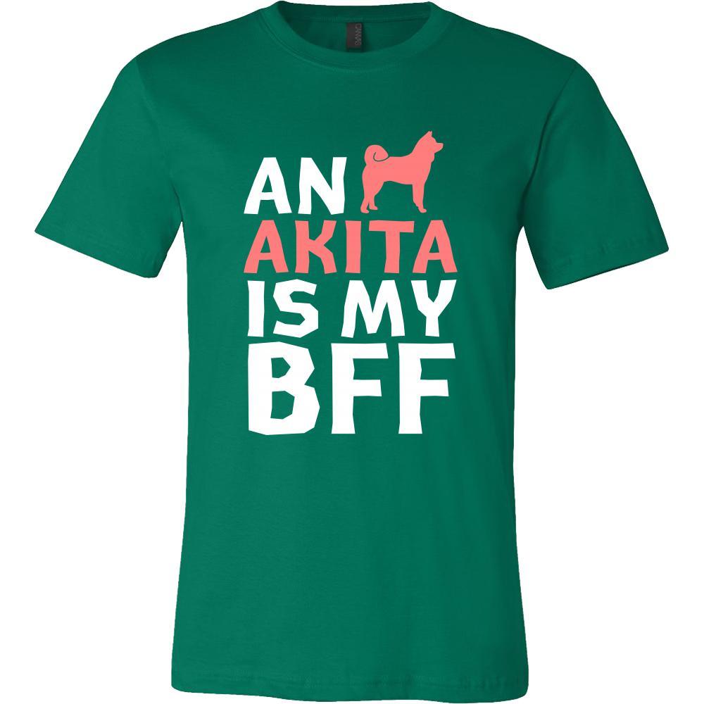Akita Shirt - an Akita is my bff- Dog Lover Gift-T-shirt-Teelime | shirts-hoodies-mugs