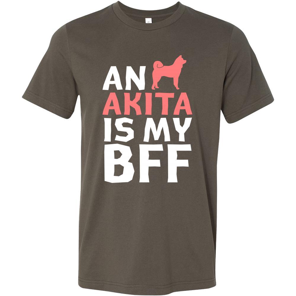 Akita Shirt - an Akita is my bff- Dog Lover Gift-T-shirt-Teelime | shirts-hoodies-mugs
