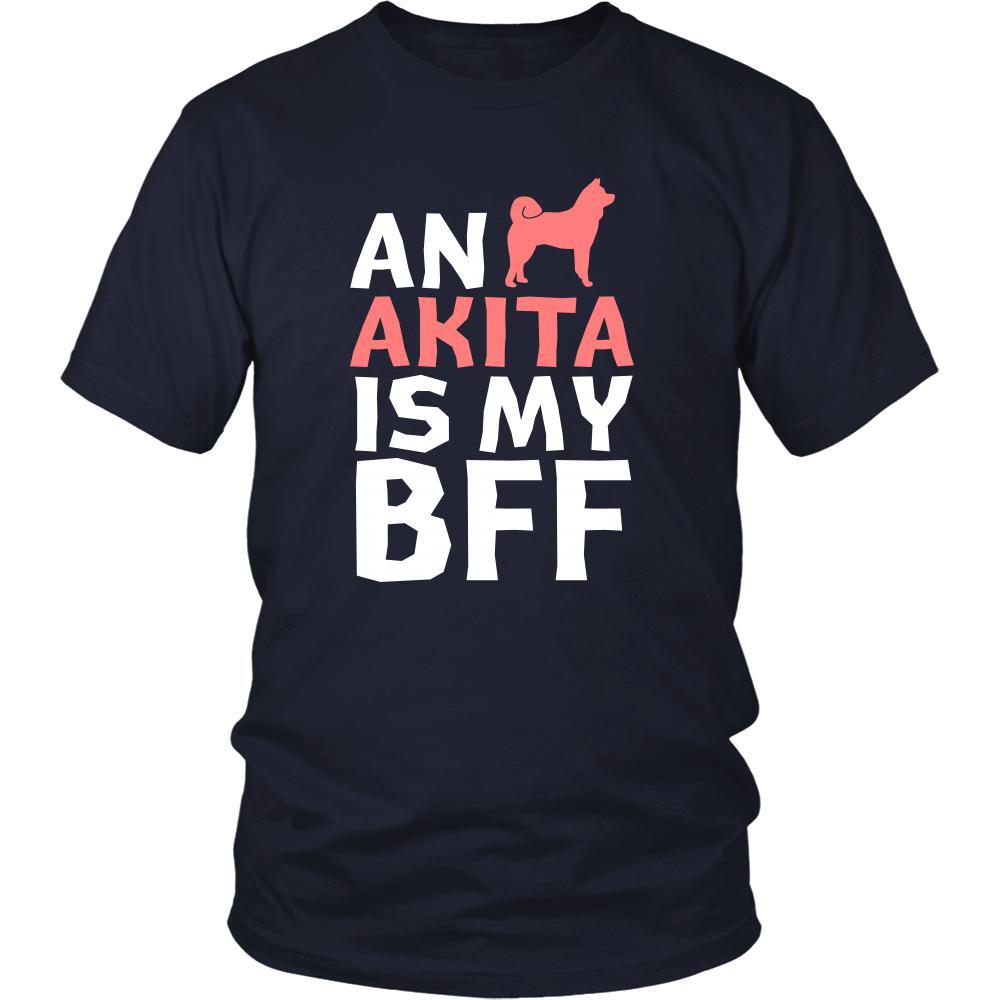 Akita Shirt - an Akita is my bff- Dog Lover Gift-T-shirt-Teelime | shirts-hoodies-mugs