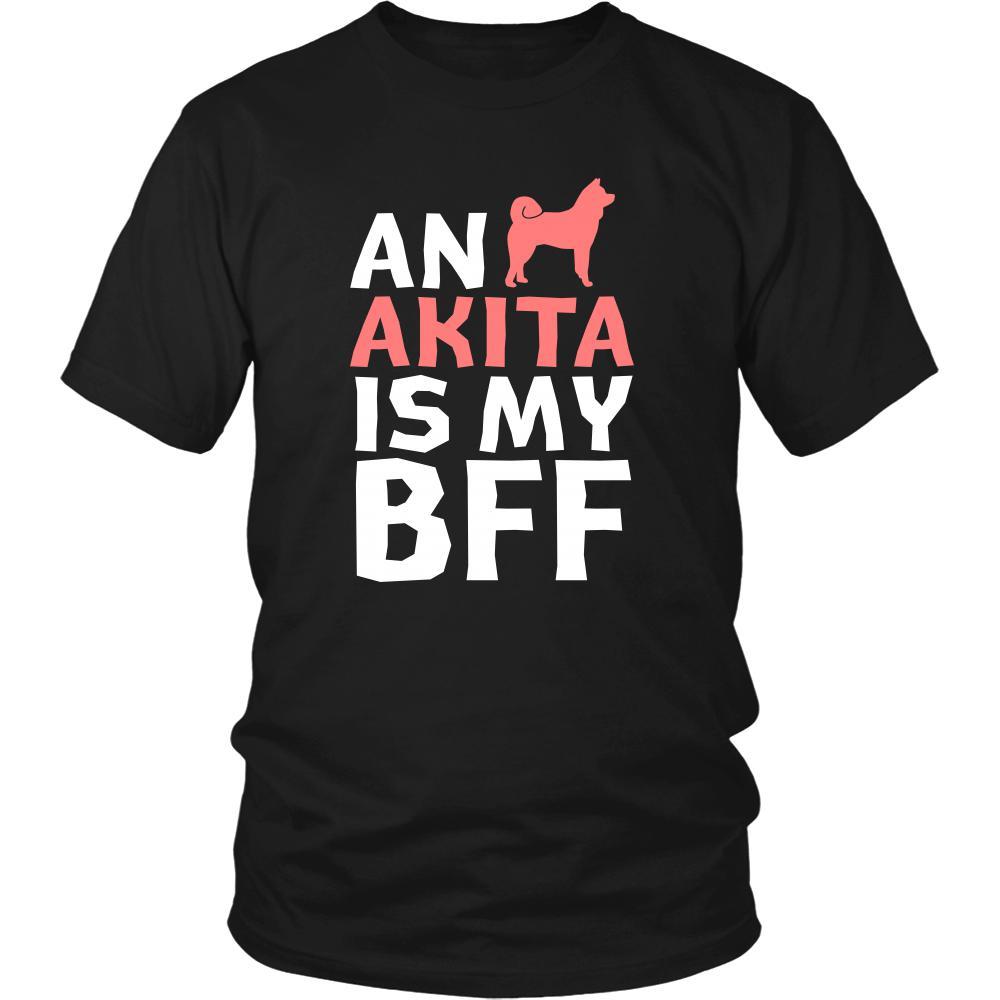Akita Shirt - an Akita is my bff- Dog Lover Gift-T-shirt-Teelime | shirts-hoodies-mugs
