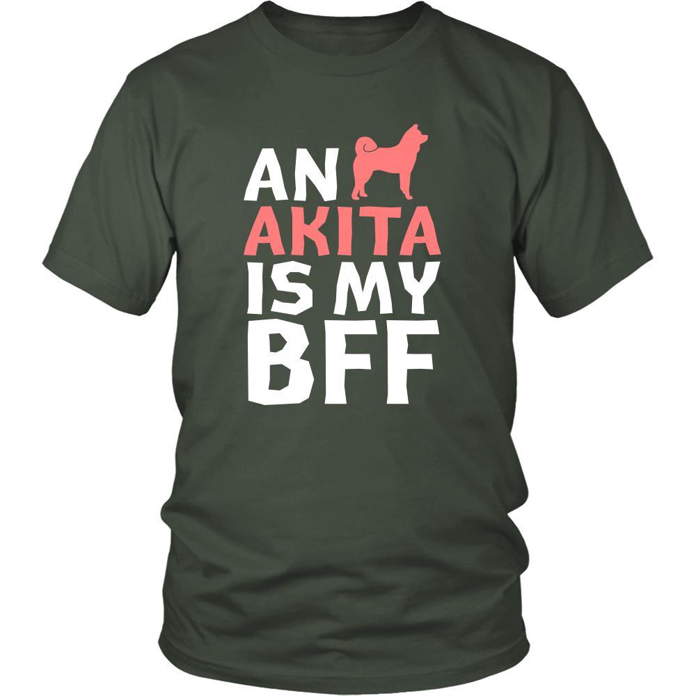 Akita Shirt - an Akita is my bff- Dog Lover Gift-T-shirt-Teelime | shirts-hoodies-mugs