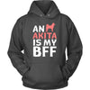 Akita Shirt - an Akita is my bff- Dog Lover Gift-T-shirt-Teelime | shirts-hoodies-mugs