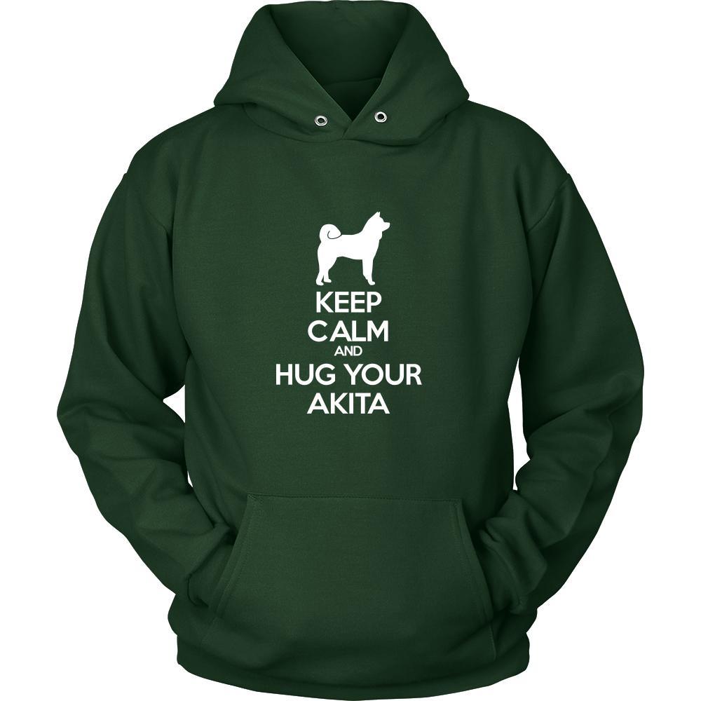 Akita Shirt - Keep Calm and Hug Your Akita- Dog Lover Gift Gift-T-shirt-Teelime | shirts-hoodies-mugs