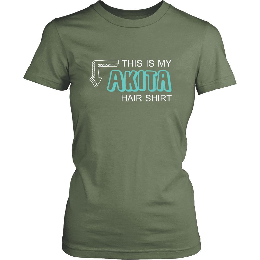 Akita Shirt - This is my Akita hair shirt - Dog Lover Gift-T-shirt-Teelime | shirts-hoodies-mugs