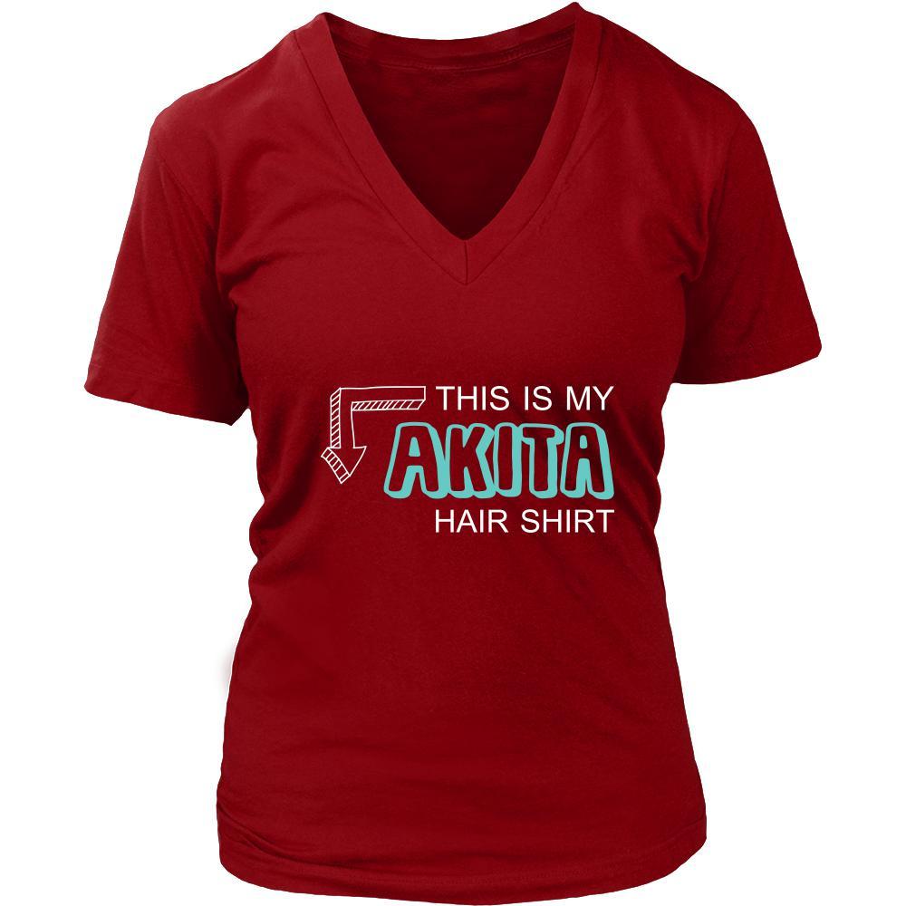Akita Shirt - This is my Akita hair shirt - Dog Lover Gift-T-shirt-Teelime | shirts-hoodies-mugs
