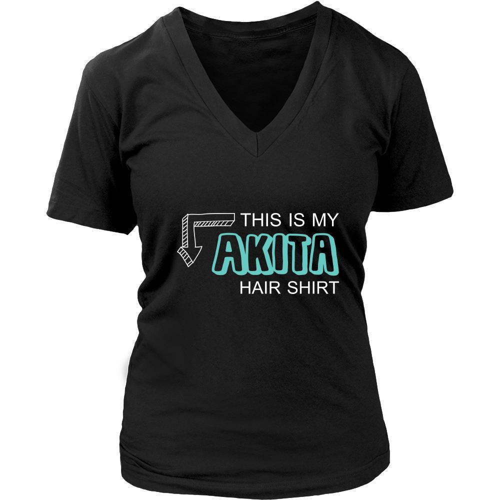 Akita Shirt - This is my Akita hair shirt - Dog Lover Gift-T-shirt-Teelime | shirts-hoodies-mugs