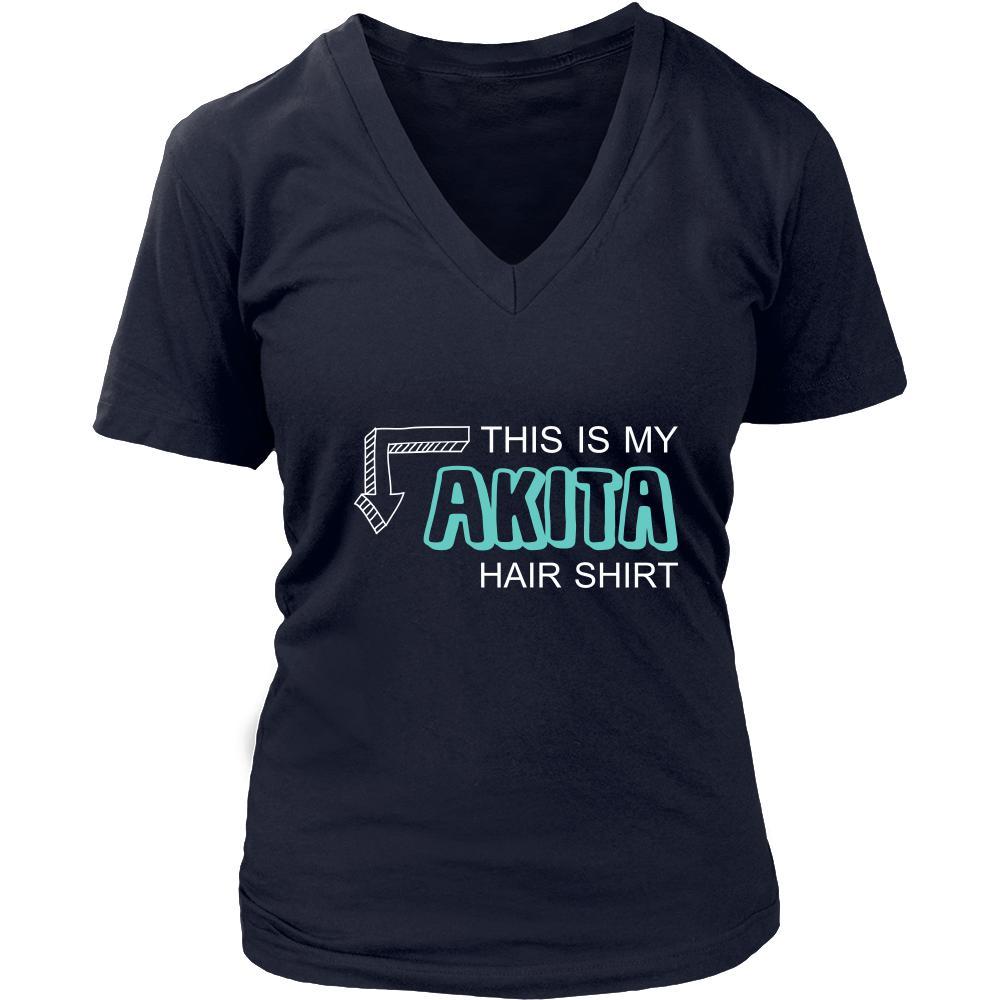 Akita Shirt - This is my Akita hair shirt - Dog Lover Gift-T-shirt-Teelime | shirts-hoodies-mugs