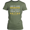 Akitas Shirt - Sorry If I Looked Interested, I think about Akitas - Dog Lover Gift-T-shirt-Teelime | shirts-hoodies-mugs