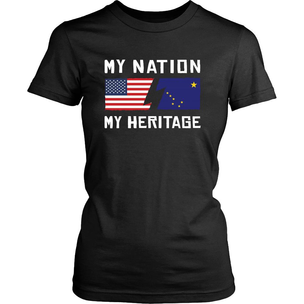 Alaskan Native Shirt - My Nation - My Heritage - Native Roots Gift-T-shirt-Teelime | shirts-hoodies-mugs