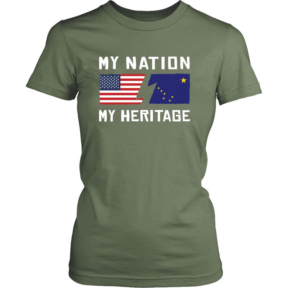 Alaskan Native Shirt - My Nation - My Heritage - Native Roots Gift-T-shirt-Teelime | shirts-hoodies-mugs