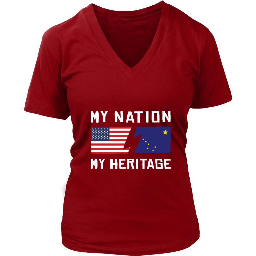 Alaskan Native Shirt - My Nation - My Heritage - Native Roots Gift-T-shirt-Teelime | shirts-hoodies-mugs