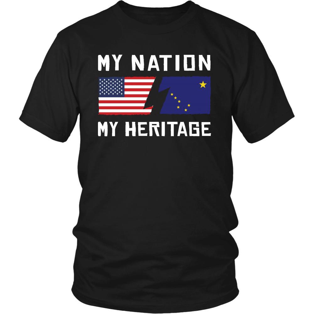 Alaskan Native Shirt - My Nation - My Heritage - Native Roots Gift-T-shirt-Teelime | shirts-hoodies-mugs