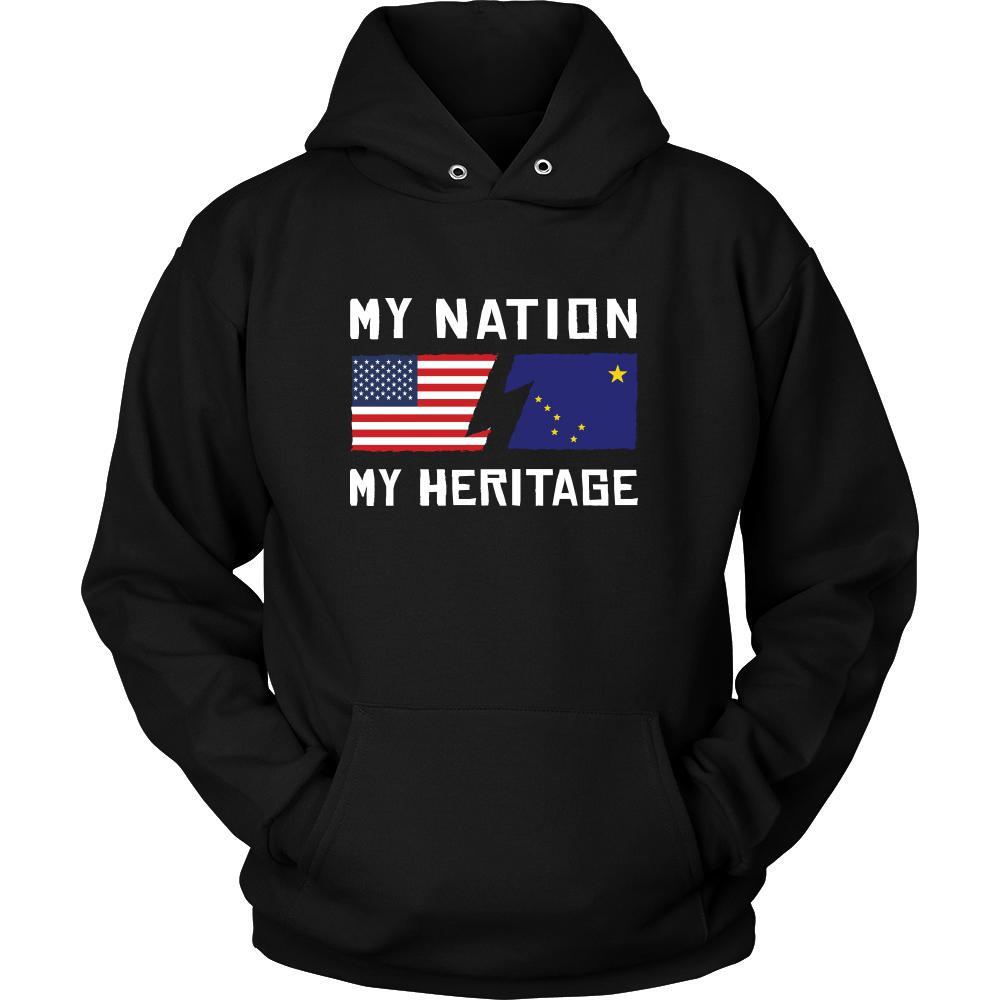 Alaskan Native Shirt - My Nation - My Heritage - Native Roots Gift-T-shirt-Teelime | shirts-hoodies-mugs