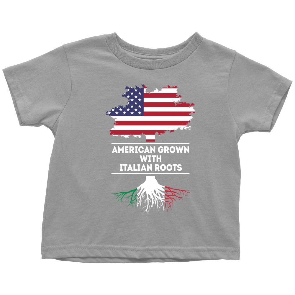 American grown with Italian Roots - Kids-T-shirt-Teelime | shirts-hoodies-mugs